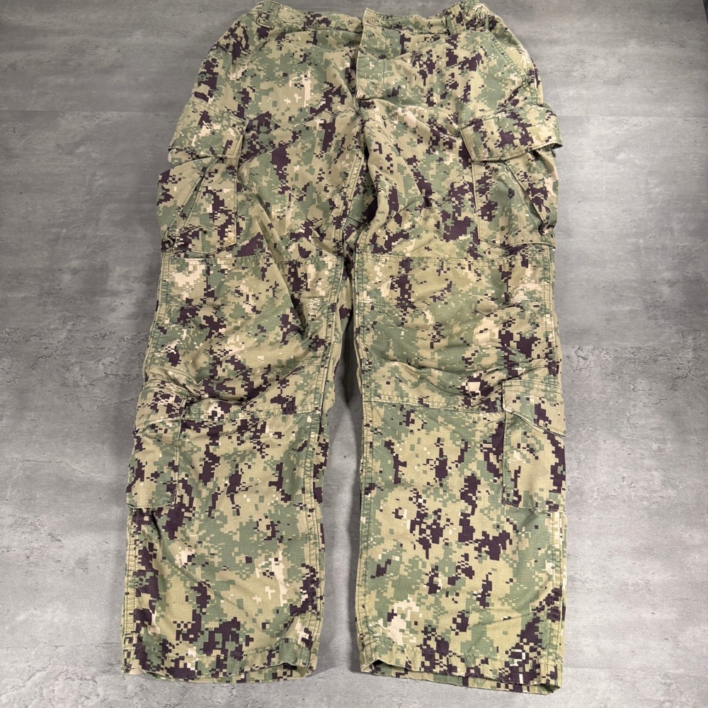 Military Navy Seals Pants NWU Type III‎ 33x31 Green Digital Camo Navy Cargo